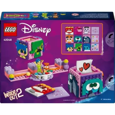 LEGO | Disney 43248 : Ensemble Joie et Anxiété - Cubes des émotions