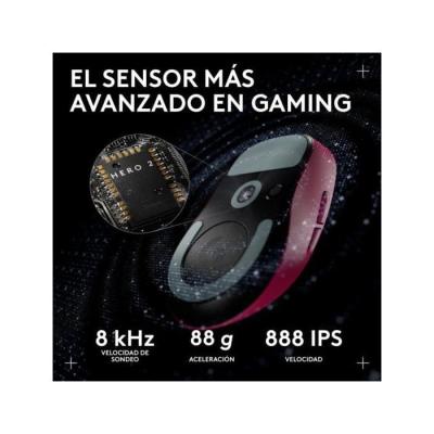 Souris - Sans fil - Logitech G - PRO X Superlight 2c - Rose