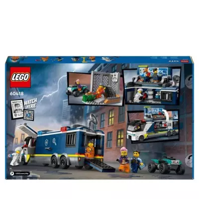 Découvrez le LEGO 60418 City Le Laboratoire de Police Scientifique Mobile