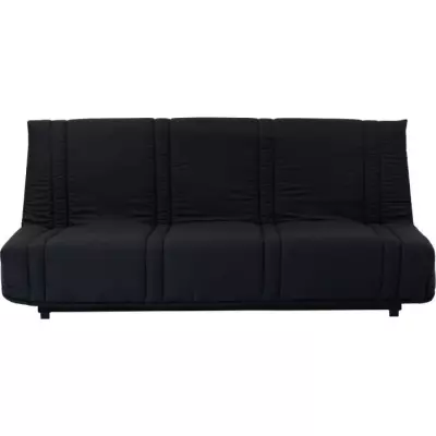 Banquette clic clac 3 places Noir - Style contemporain - LENA
