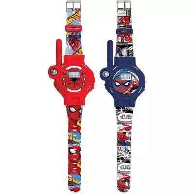 Montre 2 en 1 Walkie-Talkie SpiderMan 200m - Rouge - Enfant 3 ans