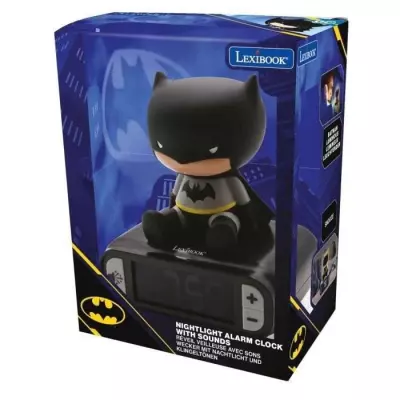Réveil veilleuse digital Batman 3D - Noir - Enfant