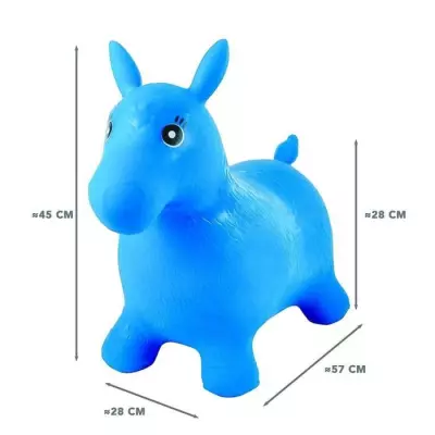 Cheval Gonflable Bleu LEXIBOOK pour Enfant de 3 ans et +