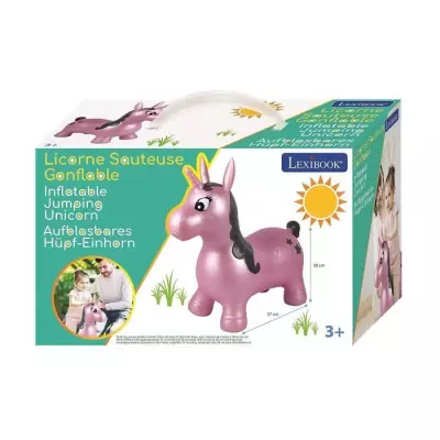 Licorne Sauteuse Gonflable Rose - 3 ans et + | Fun et ludique