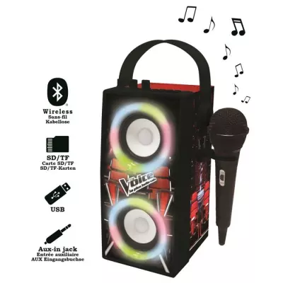 Enceinte Bluetooth Portable The Voice avec Effets Lumineux