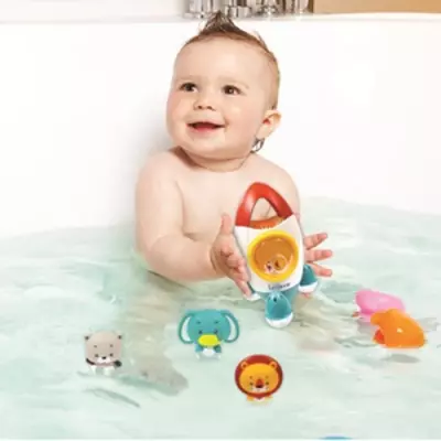 Jeu de bain fusée avec animaux - LEXIBOOK - pour enfants de 18 mois et +