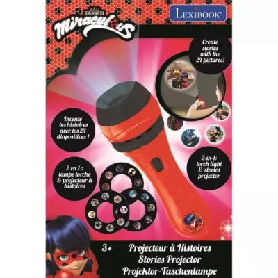 Projecteur à histoires Miraculous - LEXIBOOK - Enfant - Rouge