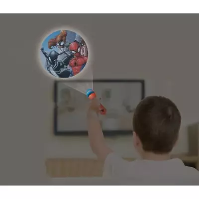 Projecteur et lampe torche Spider-Man - LEXIBOOK, idéal pour les enfants!