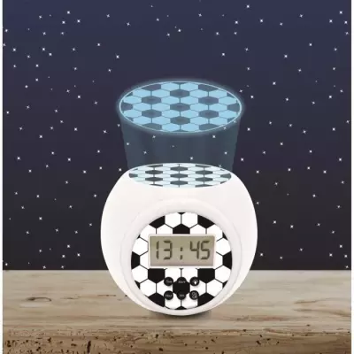 Réveil projecteur édition Football LEXIBOOK - Design 100% foot