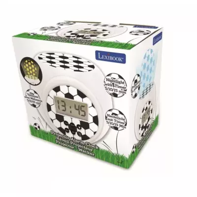 Réveil projecteur édition Football LEXIBOOK - Design 100% foot