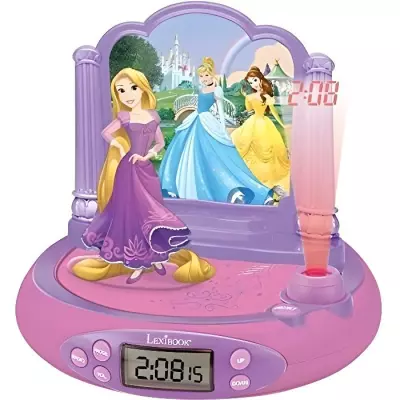 Radio Réveil Projecteur Disney Princesses Raiponce - LEXIBOOK 
