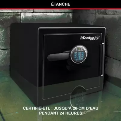 Coffre-fort MASTER LOCK LFW123FTC: Ignifuge, Etanche XL 33,6L