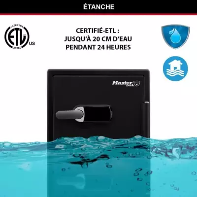 Coffre-fort ignifugé avec code tactile et alarme - 56,5 L