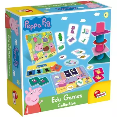 Collection de jeux éducatifs Peppa Pig - Jeux d'apprentissage LISCIANI