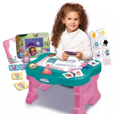 Table éducative LISCIANI Gabby's Dollhouse - Super Desk - Jeux logiques et amusants