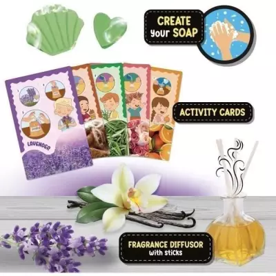 Kit sensoriel Montessori Box : Créer des savons parfumés - Essences et diffuseur