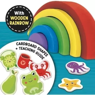 Jeu éducatif Montessori: Boîte Arc-en-ciel - Activités Couleurs et Vision