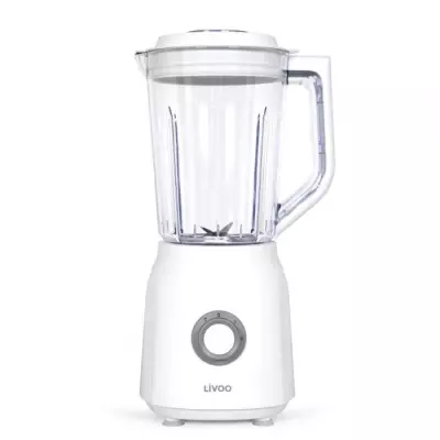 Blender LIVOO 1,5 L - 600 W - 2 vitesses - Turbo blanc