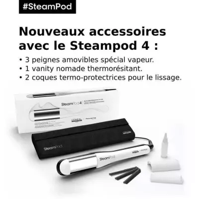 Lisseur-boucleur vapeur SteamPod 4: Coiffure parfaite en un clin d'œil