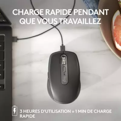 Souris Logitech MX Anywhere 3S Rose - Compacte, Silencieuse et 8K DPI