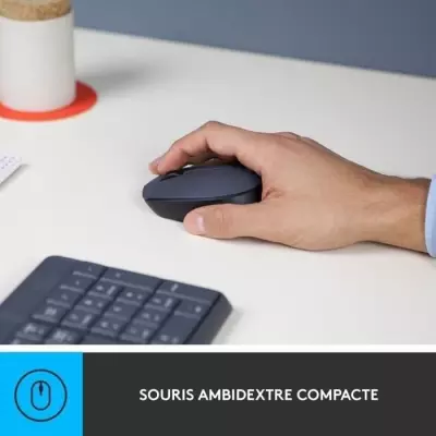 Ensemble clavier souris Logitech MK235 Sans fil - Compact et pratique