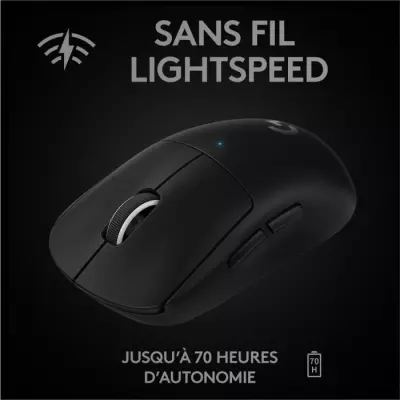 Souris gamer sans fil Logitech G PRO X Superlight - Noir