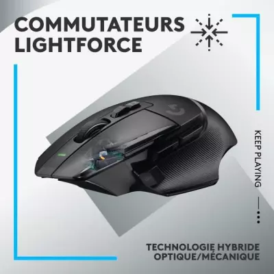 Souris Gaming Logitech G502 X LIGHTSPEED Sans Fil - Noir