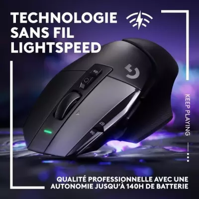 Souris Gaming Logitech G502 X LIGHTSPEED Sans Fil - Noir