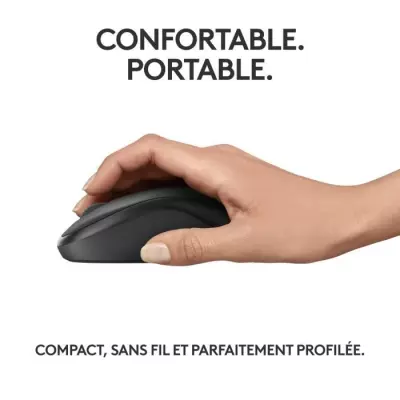 Souris sans fil Logitech M240 Graphite - Compacte et ergonomique