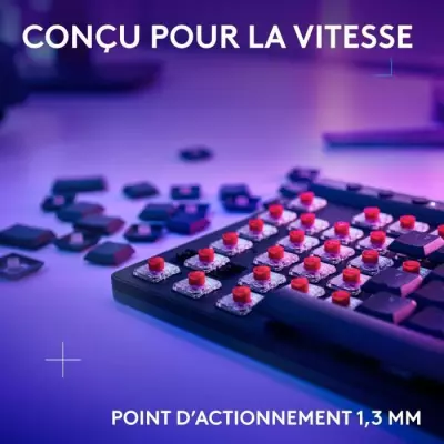 Clavier gamer sans fil Logitech G515 Lightspeed TKL - Noir