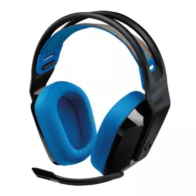 Casque gamer Logitech G535 Lightspeed sans fil - Noir/Bleu