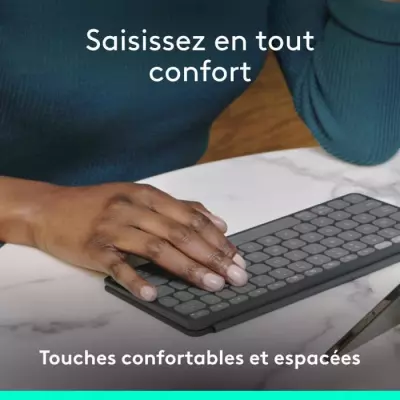 Clavier sans fil Logitech KEYS-TO-GO 2 pour iPad - Pratique et élégant