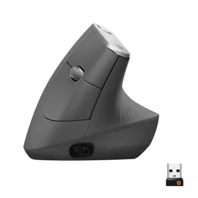 Souris Logitech MX Vertical Gris - Design Ergonomique
