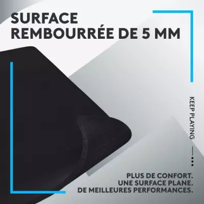 Tapis de souris gamer Logitech G740 noir - Dimensions 10x42x9 cm