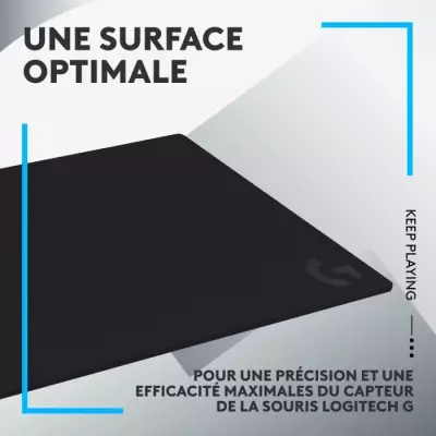 Tapis de souris gamer Logitech G740 noir - Dimensions 10x42x9 cm
