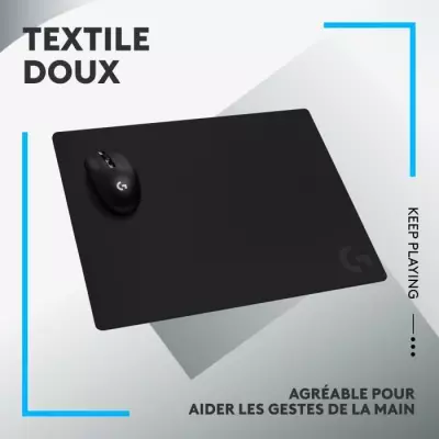 Tapis de souris gamer Logitech G740 noir - Dimensions 10x42x9 cm