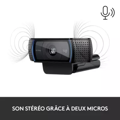 Webcam Full HD 1080p Logitech C920 S - Compacte et performante