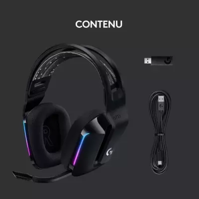 Casque gamer sans fil LOGITECH G733 Lightspeed - Noir