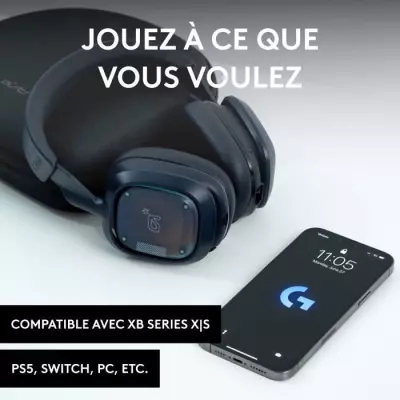 Casque gamer Logitech G A30 - Sans fil - Bleu Marine