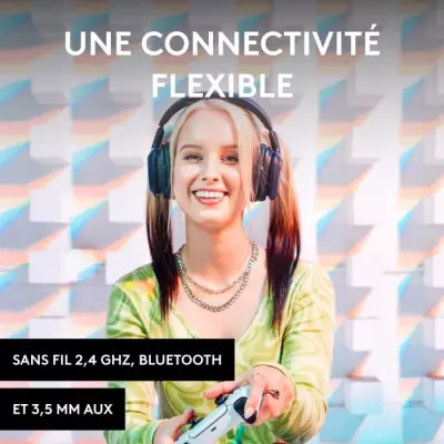 Casque gamer sans fil Logitech A30 - Bleu Marine - Xbox, PC, Mobile