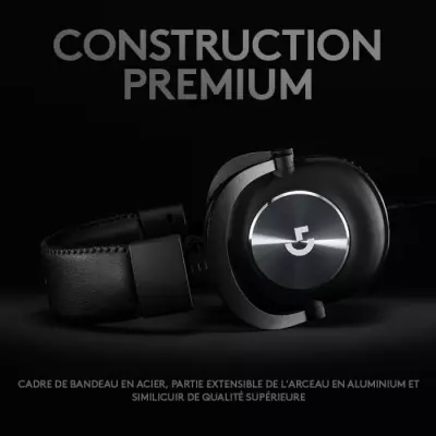 Casque Gamer Logitech G Pro X Filaire avec Micro - Noir