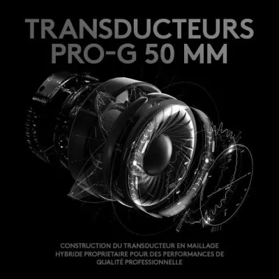 Casque Gamer Logitech G Pro X Filaire avec Micro - Noir