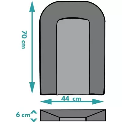 Matelas à langer LOOPING - BCLPG - Bleu Glacier