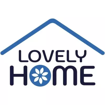 Parure de couette Lovely Home 140x200 cm en coton bleu