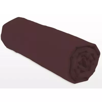 Drap-housse Lovely Home - Marron 140x190+30 cm