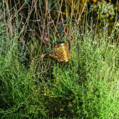 Balise solaire LED décorative à planter - LUMISKY - ARROSY - H78 cm - Forme d'arrosoir
