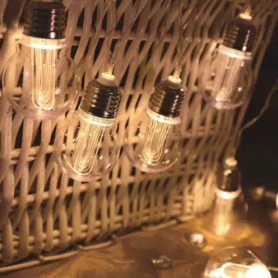 Guirlande solaire Dixy 10 ampoules LED filament - LUMI JARDIN - Etanche - 3,8m