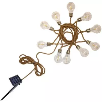 Guirlande lumineuse solaire - LUMISKY - FANTASY CORD SOLAR - 7.50 m - LED blanc chaud