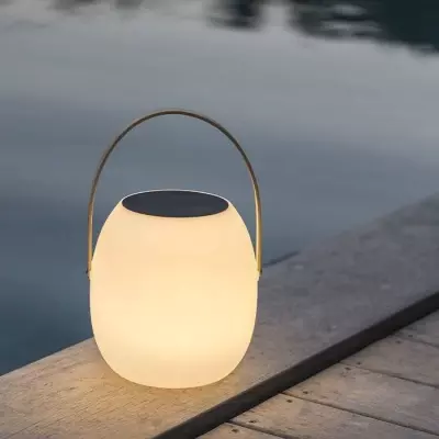 Baladeuse solaire LUMISKY JIMMY LED blanc - H34 cm • USB • Compact