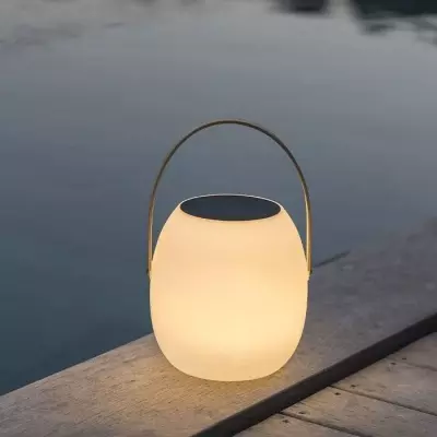 Baladeuse solaire LUMISKY JIMMY LED blanc - H34 cm • USB • Compact